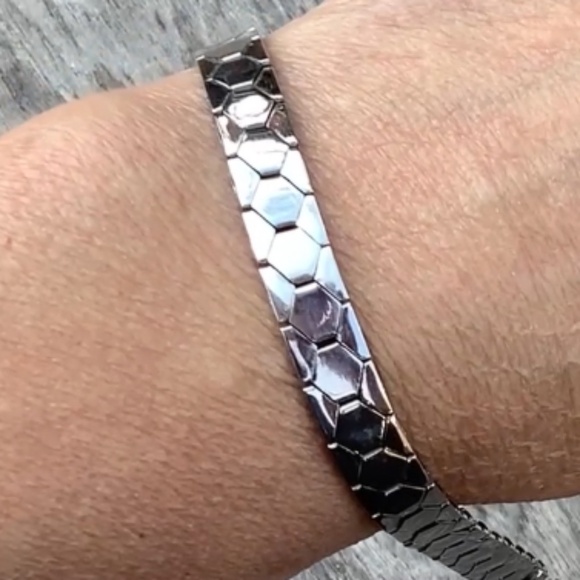 Amazing Italian Made 925 Sterling Silver Panther Style Bracelet - Picture 1 of 15
